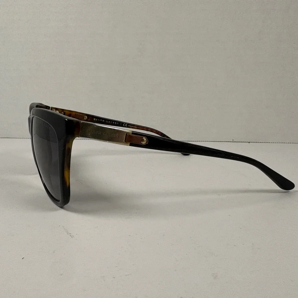 Ralph Lauren Sunglasses Women RL 8151Q Black Tortoise Polarized Square Designer